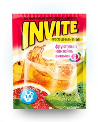 Растворимый напиток Invite Фруктовый коктейль 9 грамм